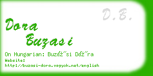 dora buzasi business card